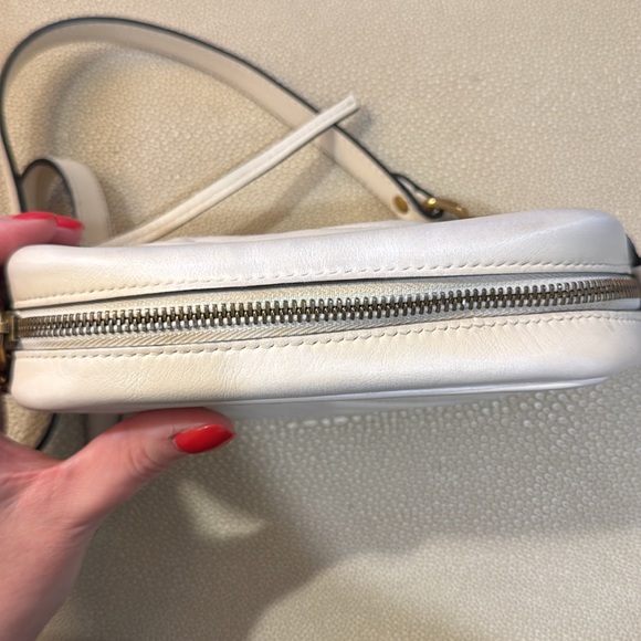 Gucci Mini GG Marmont Chain Shoulder Bag White - Picture 12 of 13